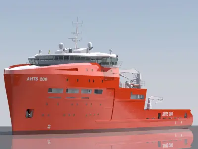 Anchor Handling Tug Supply 3D model