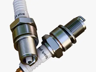 Spark Plug Ignition Auto Part M1 3D model