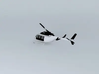 Helicopter at Viracopos Airport 3D model