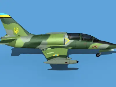 Aero Vodochody L-39C Albatross Ukraine 3 3D model