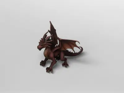 Ancient Fantasy Dragon 3D Model 3D model