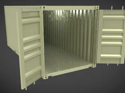 Quick hospital setup in Container 3D model