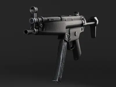 MP5A5 gun 3D model
