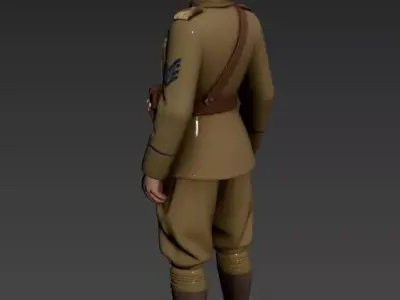 WW2 British Military Officer 3D model