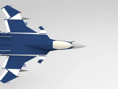 Dw-95 Aircraft model 3D model