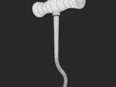 Hay Hooks Low-poly 3D model