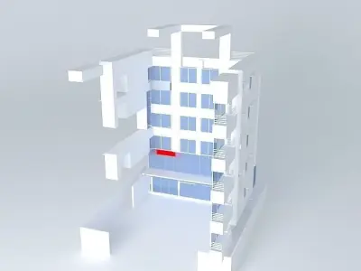 Hospital tempted 3D model