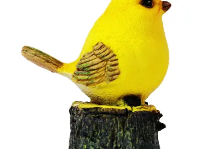 Figurine Yellow bird 01 3D model