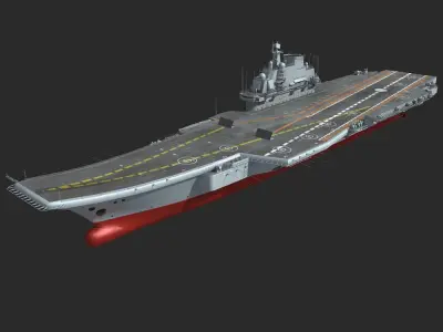 Chinese Liaoning Aircraft Carrier 3D model