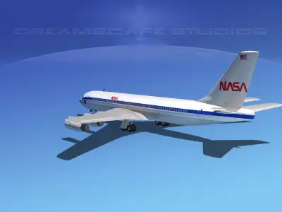 Boeing 707 NASA 3D model