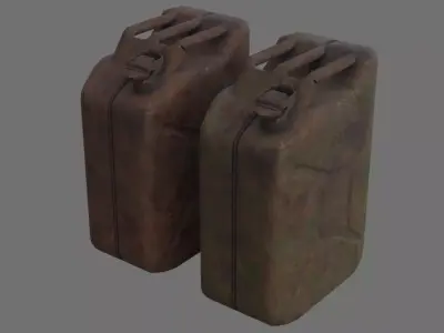 Fuel Can 3D Low-poly 3D model