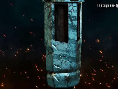 Axe Low Poly PBR textures Free low-poly 3D model