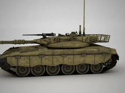 Tank Simple Low-poly 3D model