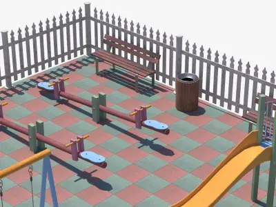Korean Game Park 3D model