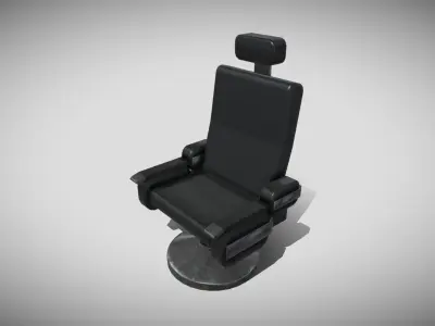 Bridge Command Chair Low-poly 3D model