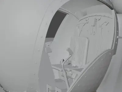 The Bubble Helicopter  - Bell 47G - Detailed Model 3D model