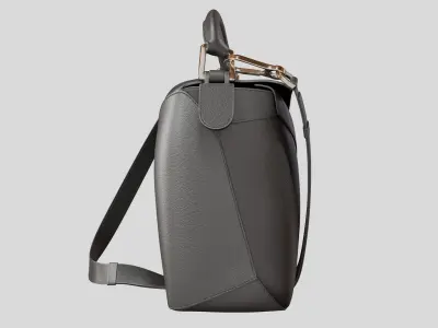 LOEWE Small Puzzle Edge bag Black 3D model