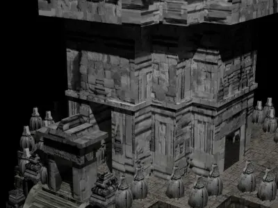 Prambanan Temple 3D model 3D model