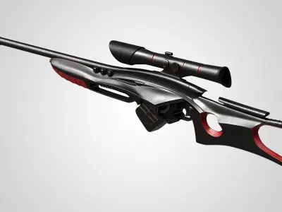 Sci-Fi Sniper Rifle 03 3D model