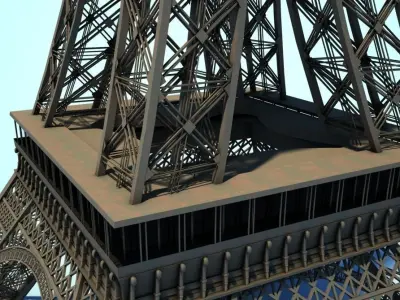 Eiffel Tower High Detailed 3D model