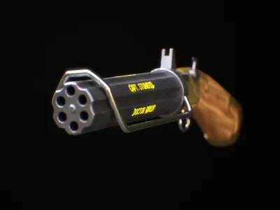 Percys Gun Vox Machina Low-poly 3D model