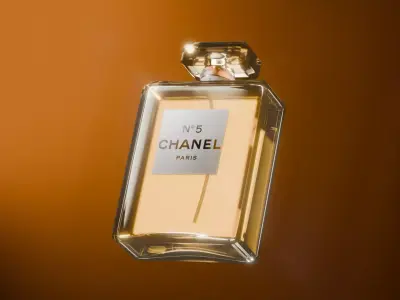 Chanelle No 5 Fragrance Free 3D Model Free 3D model