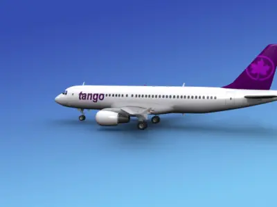 Airbus A320 Tango 3D model