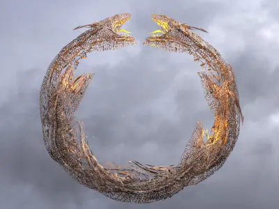 Perseus Drake Ring skin shed  3D model