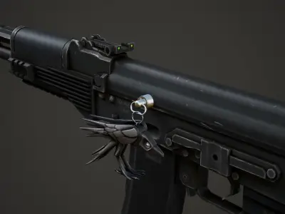 Raven Weapon Charm - Low Poly Game Ready Low-poly 3D model