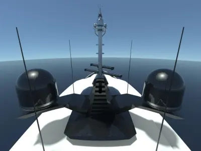 NURBS MAST FOR SUPER YACHT 3D model