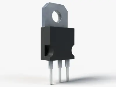 2K PBR Textured Transistor model 2 3D model