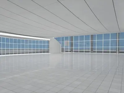 auto mall exterior and interior updated 3D model