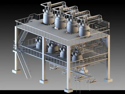 Petrochemical Unit- Vol 01 3D model