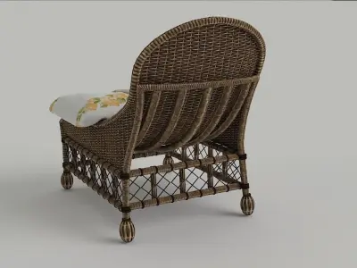 Lounge chair 3D model 6
