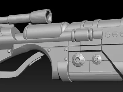 Laser Pulse Rifle  3D print model