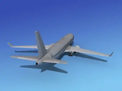 Boeing 737-800 Bare Metal 3D model