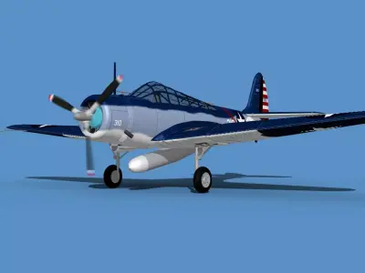 Douglas TBD-1 Devestator V19 3D model