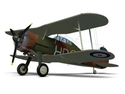 Gloster Gladiator Mk-II 3D model