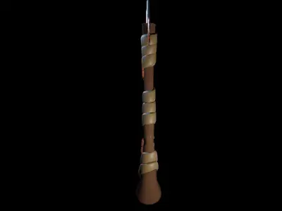 DRAGON AXE Low-poly 3D model