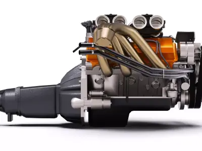 Chevrolet Camaro Z28 LS Custom V8 Low-poly 3D model