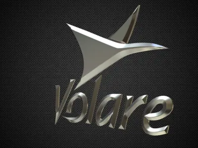 volare logo 3D model