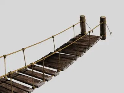 Rope Bridge 3D model