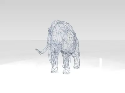 Mammoth Wireframe 3D model