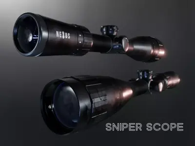Sniper Scope Game Ready  Low-poly 3D model purchase