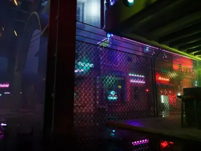 Cyberpunk Neon Signs Vol2 - Back Alley Pack 3D model