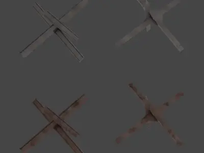 Military Hedgehog Low-poly 3D model