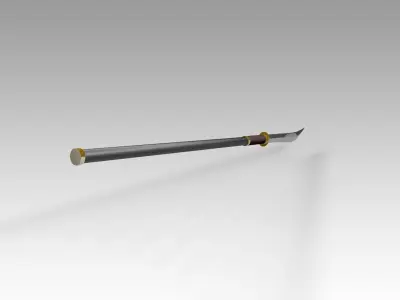 Japanese Naginata Free 3D model