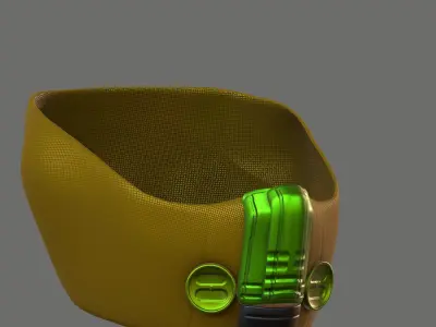 Gas mask helmet 3d model scifi Low-poly  Low-poly 3D model 565