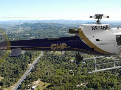  AS-350 California Highway Patrol Animated Low-poly 3D model