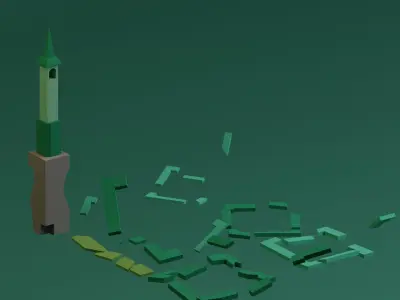 Temple 12 - Witch Temple 3D model